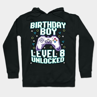 8th Birthday  Video Gamer Gaming 8 Years Old Bday Hoodie